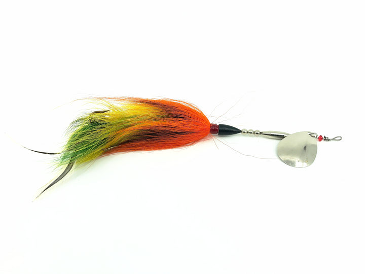 Tandem Musky Bucktail Spinner, Perch Color - Colorado Blade