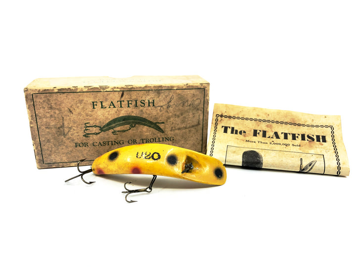 Vintage Helin Flatfish U20, Y Yellow Color with Box