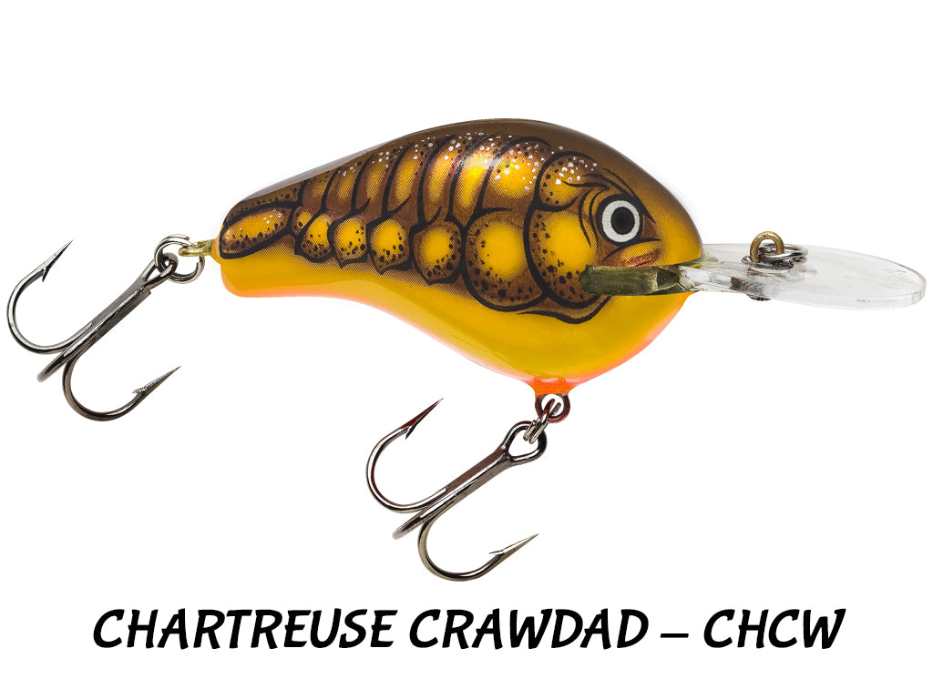 Bagley Balsa Diving B DB1 Chartreuse Crawdad CHCW Color - (discontinued)