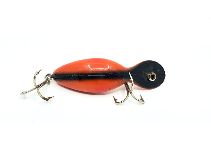 Heddon Tadpolly, OB Orange/Black Spine & Spots Color- Uncatalogued