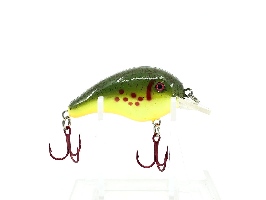 Strike King Bleeding Bait Series 1 Crankbait, #365 Bleeding Chartreuse Rootbeer Color