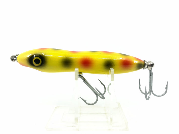 Luhr-Jensen Ozark Woodwalker, Yellow/Red & Black Spots Color