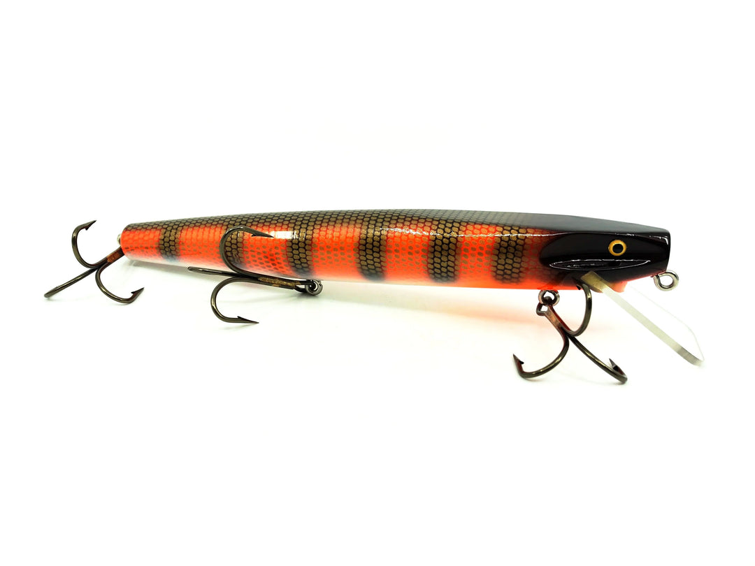 Wiley 9" Musky King Straight Lure, Orange Perch Color