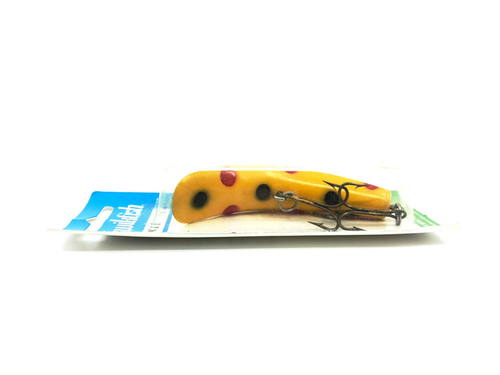 Kwikfish K11 YE Yellow/Red Black Spots Color on Card New Old Stock