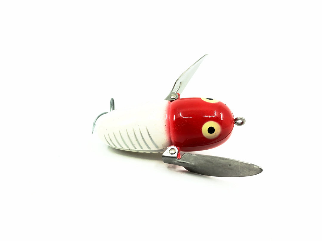 Heddon Crazy Crawler, XRW White/Red Shore Minnow Color