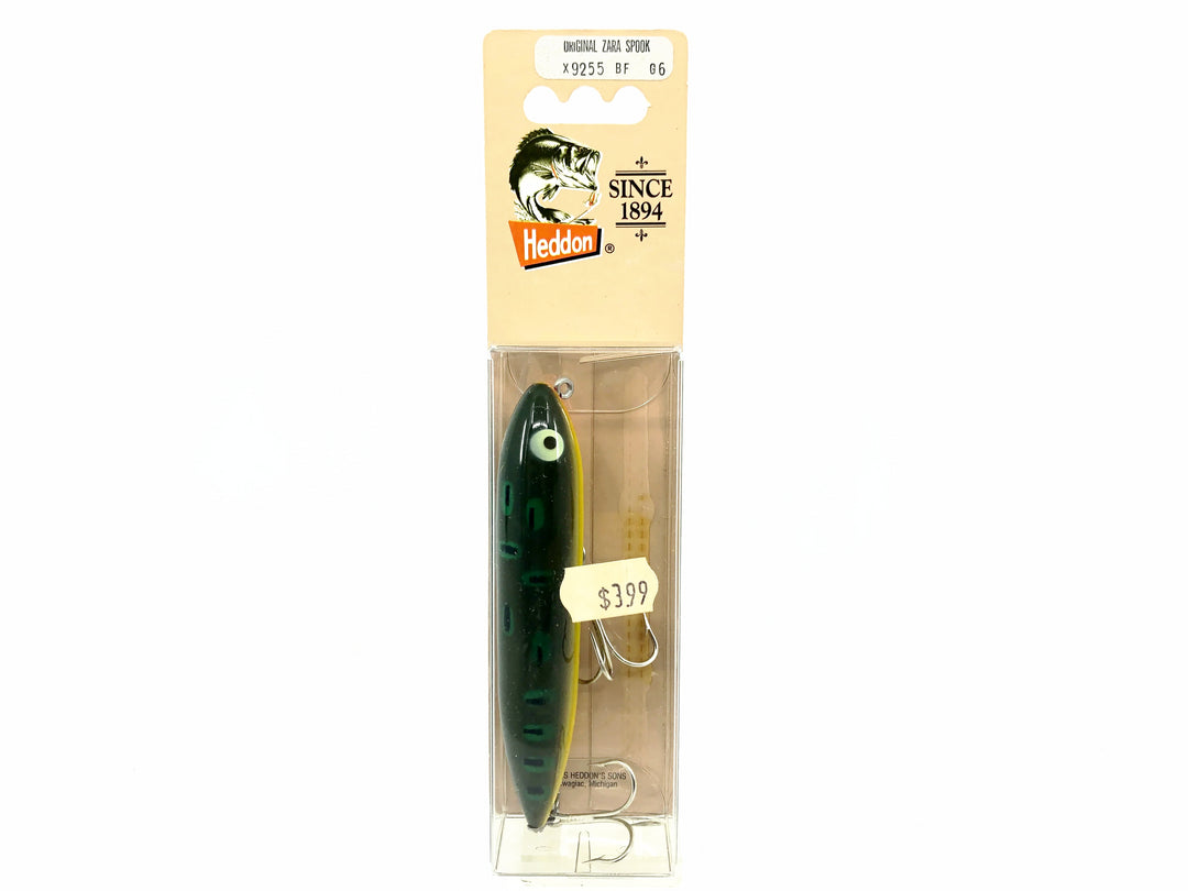 Heddon Original Zara Spook, BF Bullfrog Color New on Card