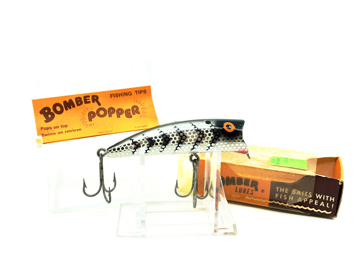 Bomber Popper 3T, 3T82 Meta Black Back Shad Color with Box