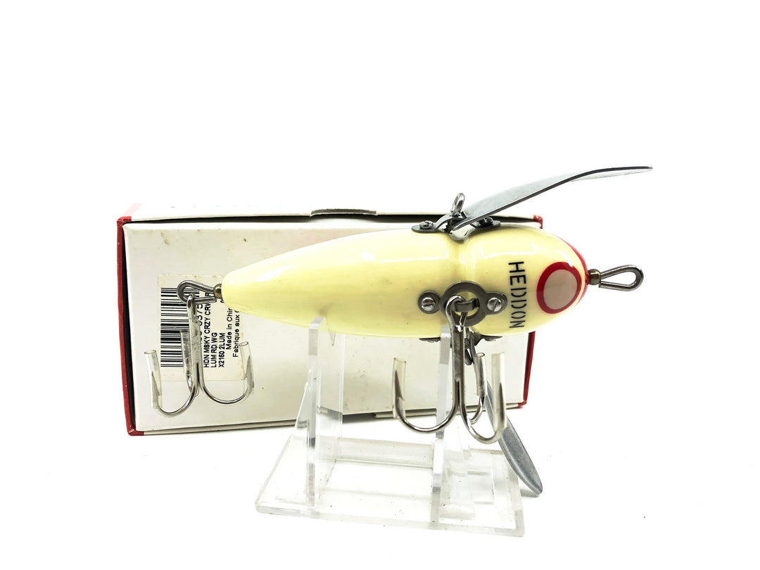 Heddon Musky Crazy Crawler 2150 2LUM, Luminous Red Wing Color New with Box