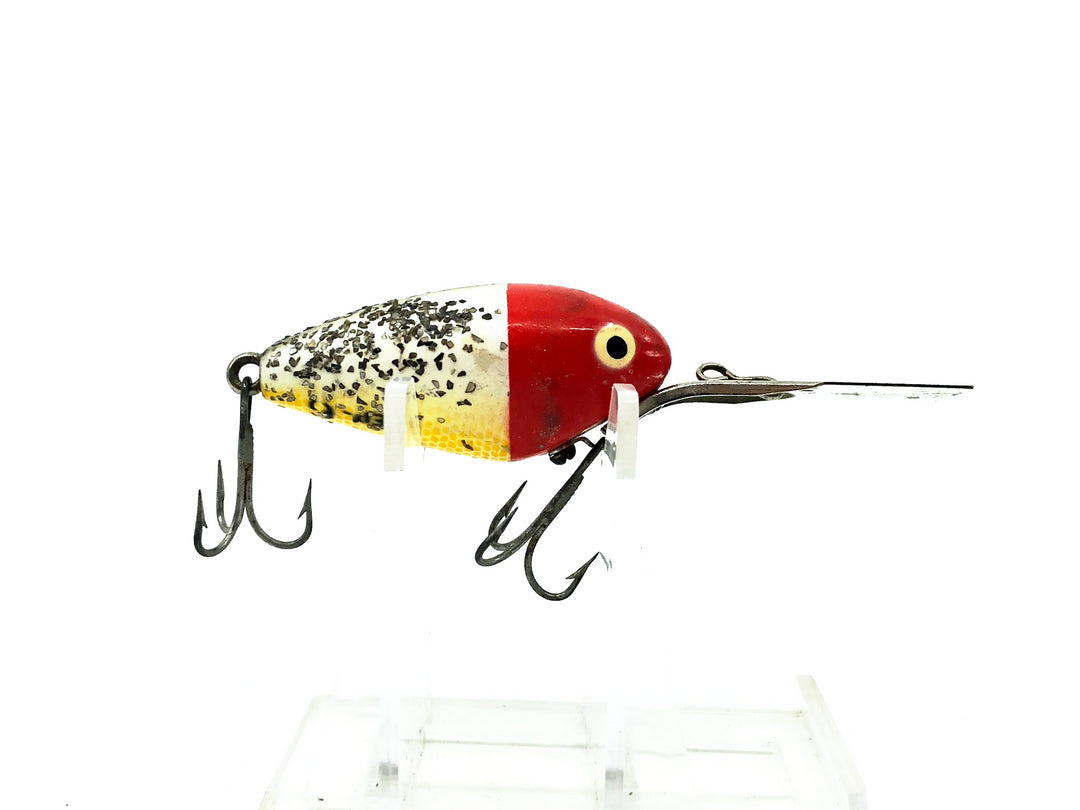 Heddon Deep-6, RHF Red Head/Silver Flitter Color