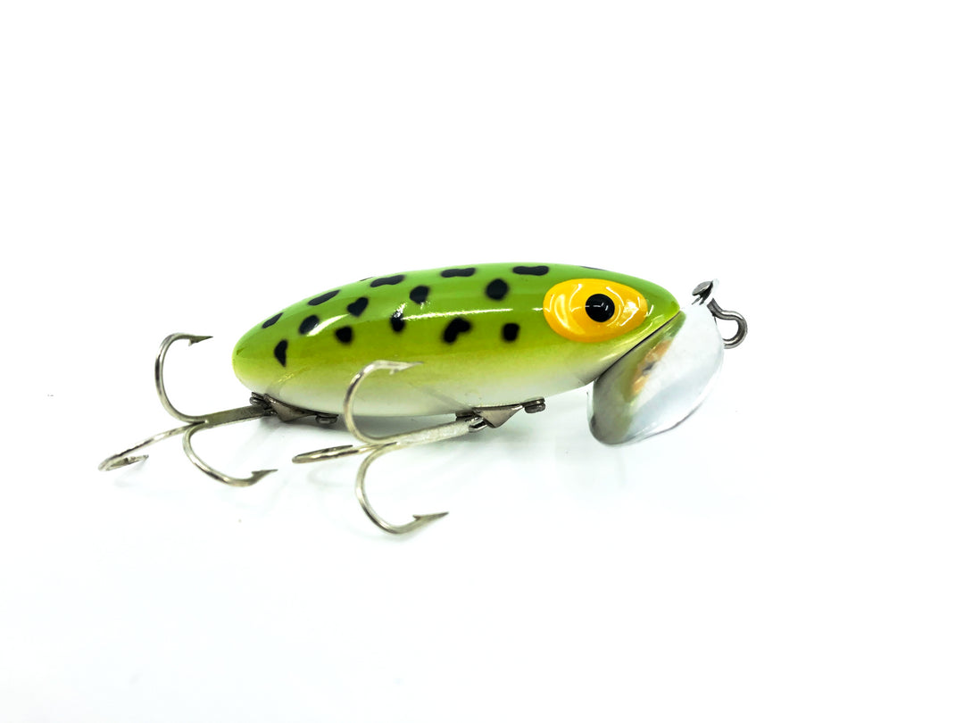 Arbogast Jitterbug 5/8oz, Frog/White Belly Color