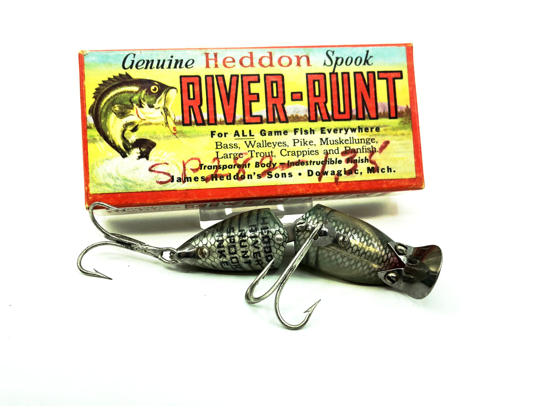 Heddon Jointed River Runt 9330-XRG, Green Shore Minnow Color with Box