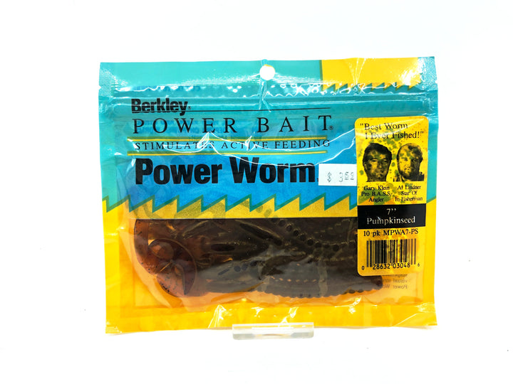 Berkley Powerbait Power Worm 7", Pumpkinseed Color