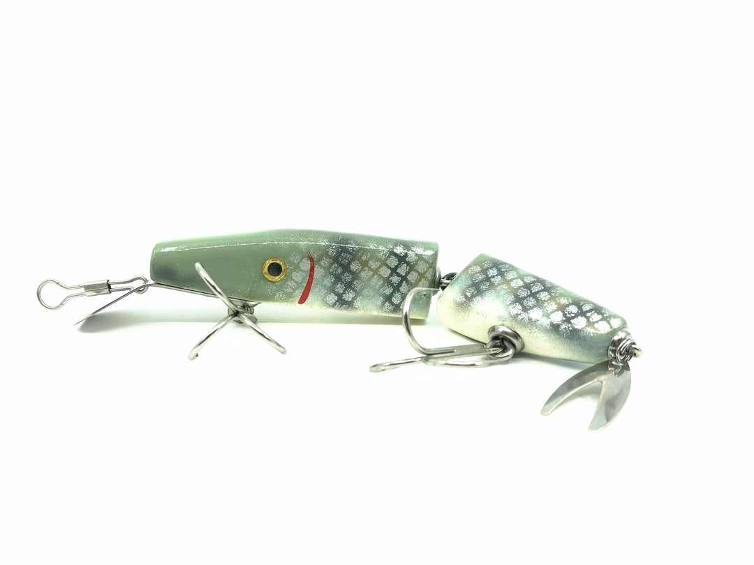 Alzbaits Al Tumas Jointed Pikie Metal Tail Musky Lure, Scale Finish