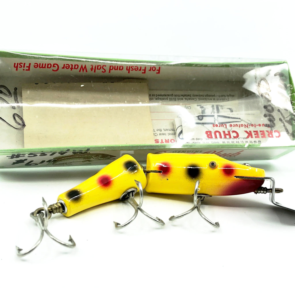 Creek Chub Jointed Snook Pikie 5500, Yellow Spotted Color 5514