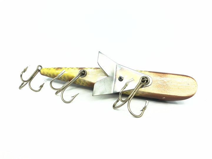 Alzbaits Al Tumas FinFish Bait, Brown Back & Ribs/Yellow & Silver Scale