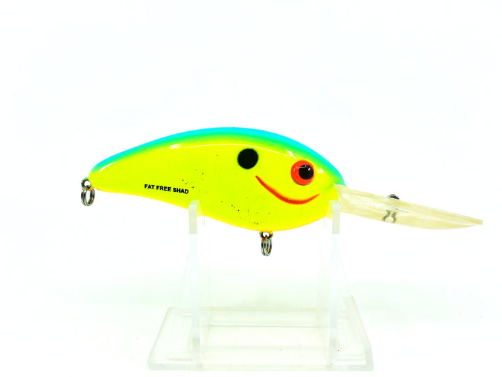 Bomber Fat Free Shad BD7F, Chartreuse Blue Color