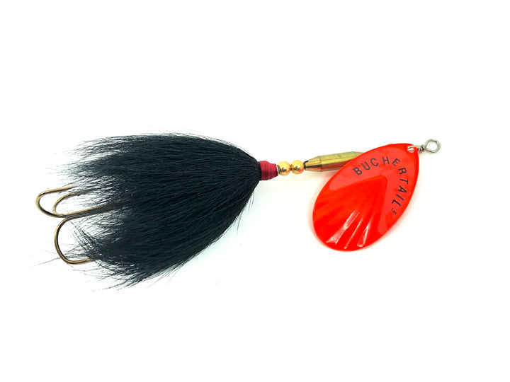 Buchertail 700 Series Spinner, Orange Blade/Black Tail Color