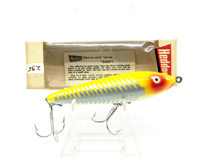 Heddon Wood Zaragossa 6500, XRY Yellow Shore Minnow Color New in Box