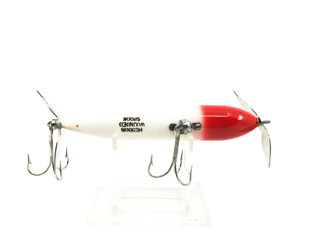 Heddon Wounded Zara Spook, RH Red Head/White Color