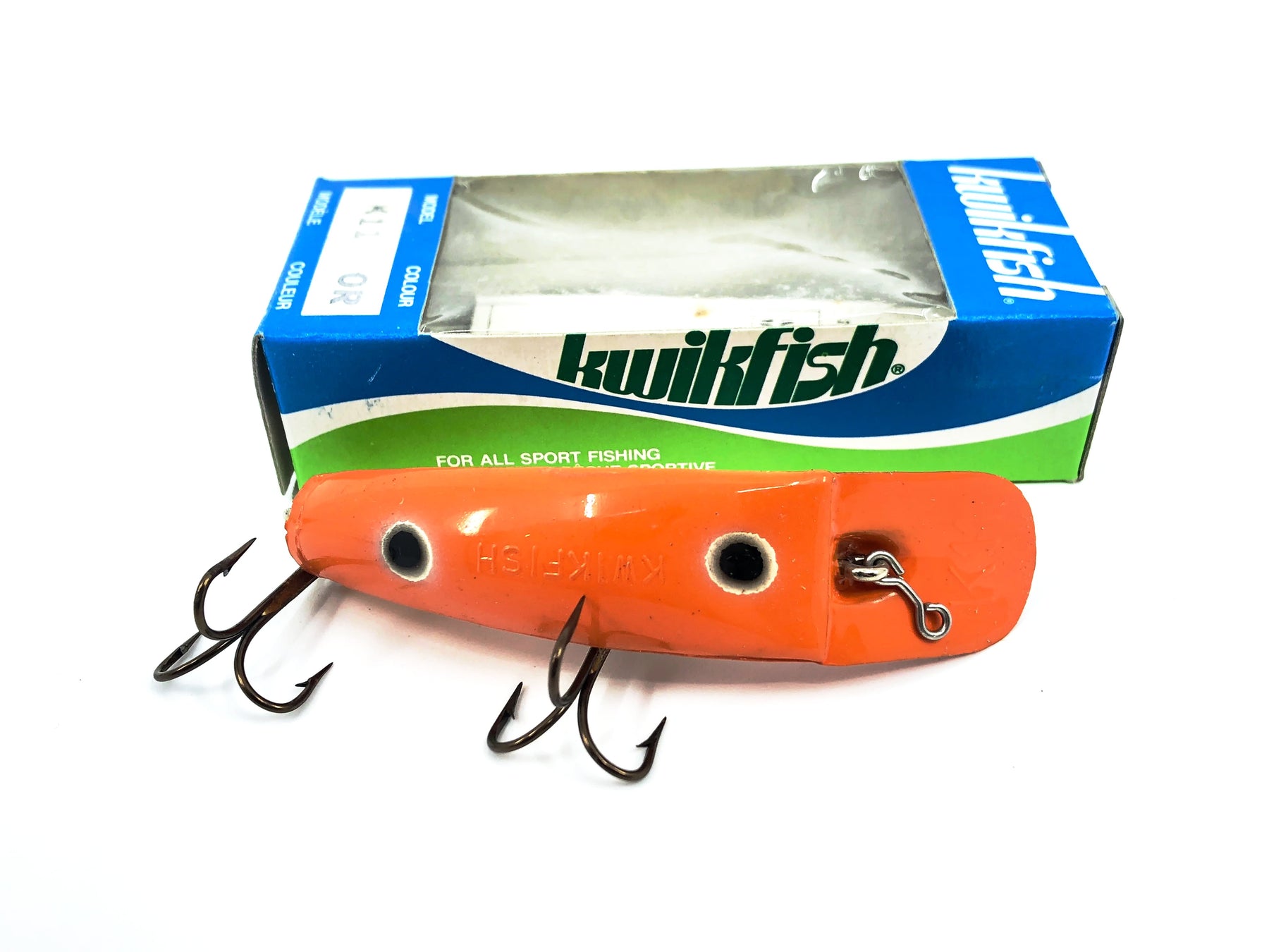 Kwikfish K11 OR Orange/Black Spots Color in Box New Old Stock My Bait