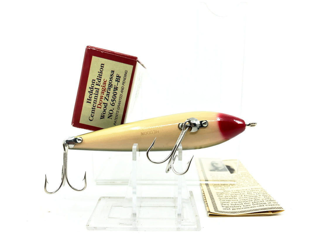 Heddon Centennial Edition Wood Zaragossa New in Box No. 6500W-BF Bullfrog Color