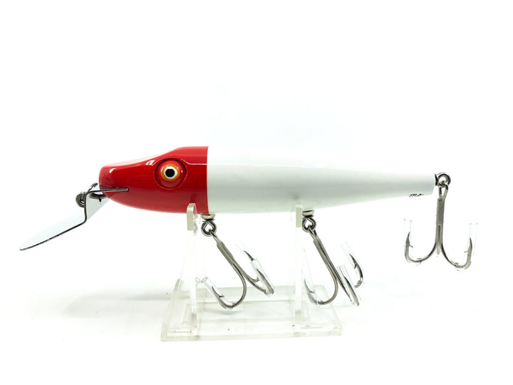 Chautauqua Solid Body Creek Chub, Classic Red Head/White Color