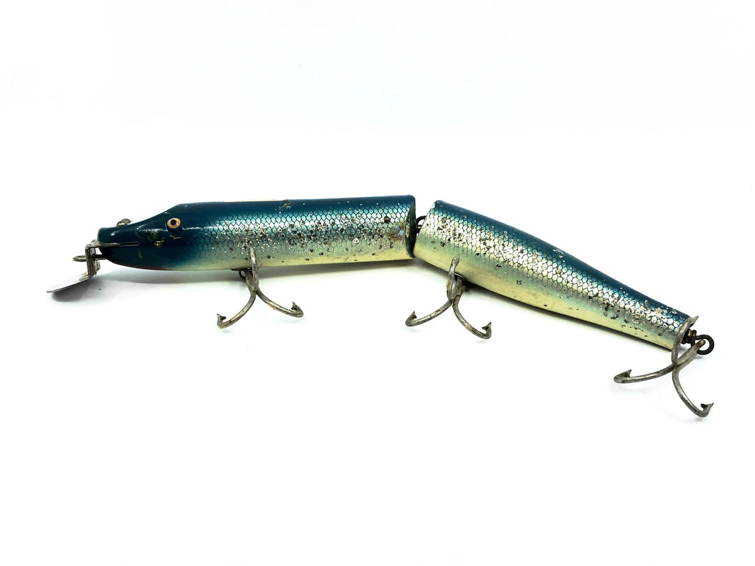 Creek Chub Wooden Giant Jointed Pikie 800, #34 Blue Flash Color