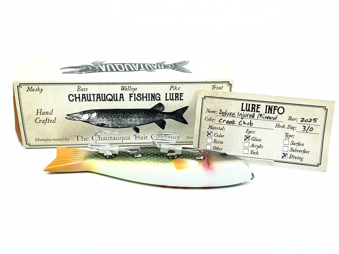 Chautauqua Deluxe Injured Minnow, Creek Chub Color