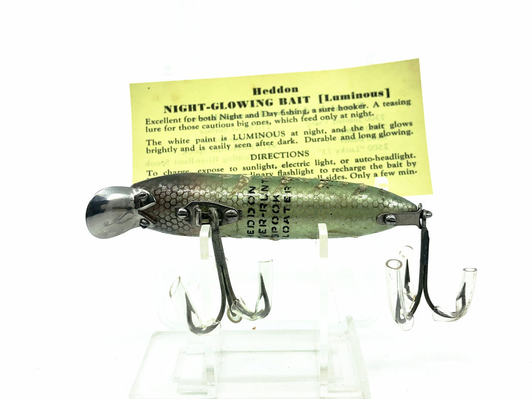 Heddon River Runt Spook Floater, 9409-GW Glow Worm Color w/Box - Intro Foil and Paperwork