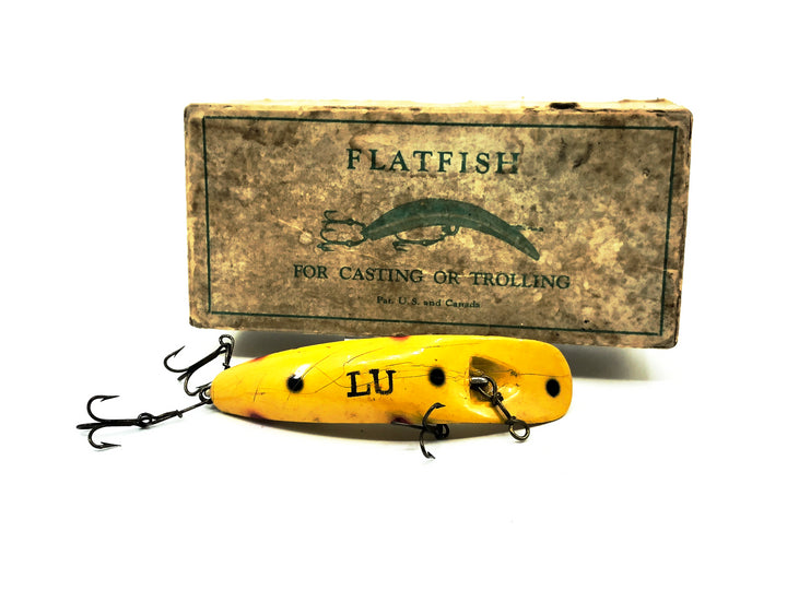 Vintage Helin Flatfish LU, Y Yellow Color with Box