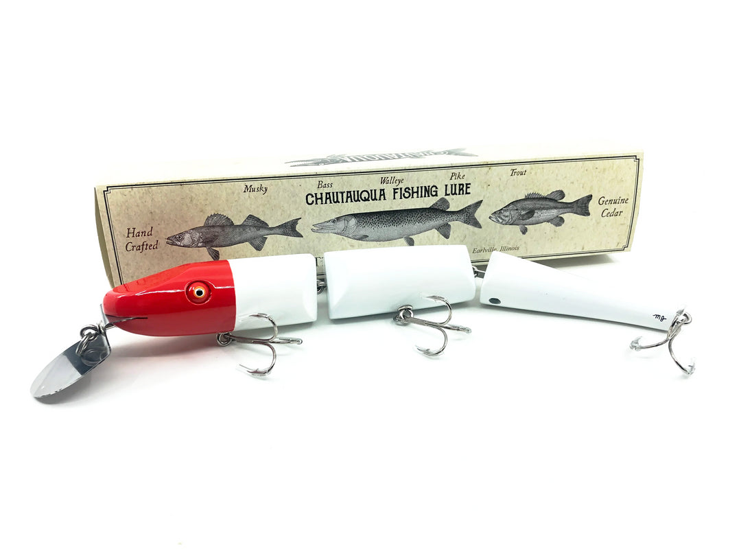 Chautauqua Double Jointed Magnum Pikie Classic Red & White Color