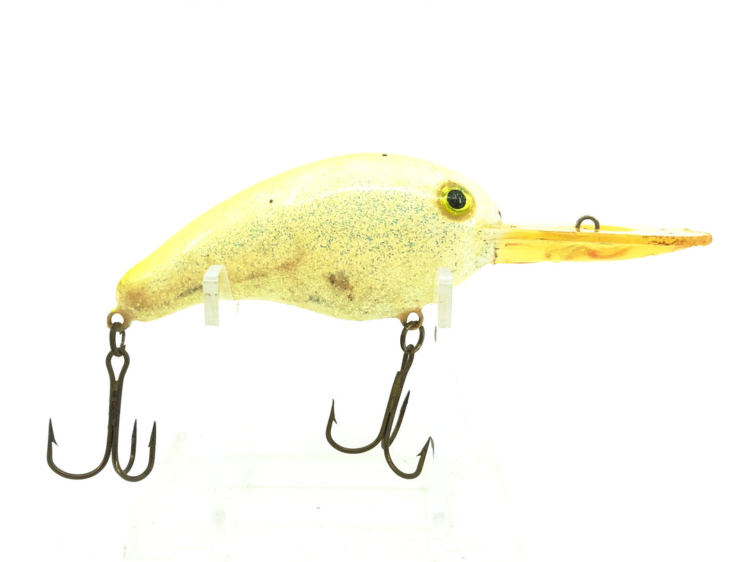 Strike King Pro Model 5XD Crankbait, Silver Flitter/Chartreuse Color- Vintage Model