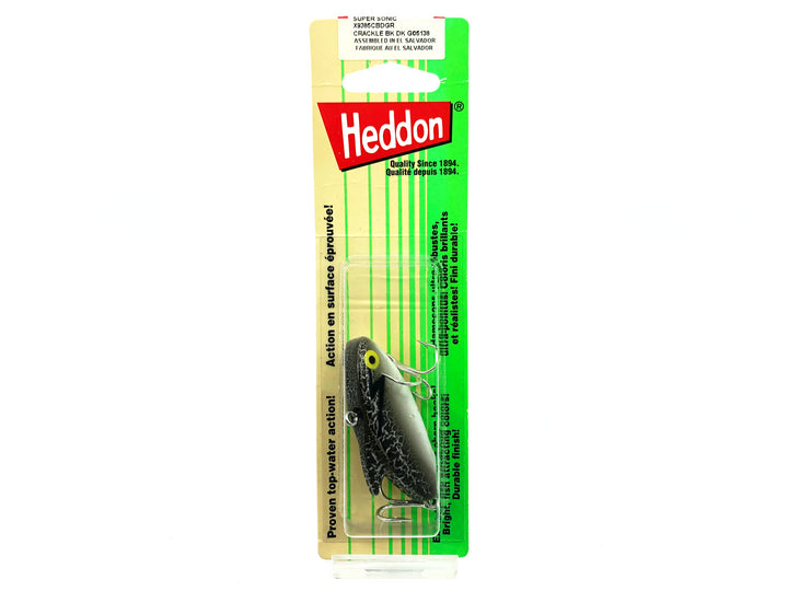 Heddon Super Sonic, CBDGR Crackle Back Dark Grey on Card Limited Edition