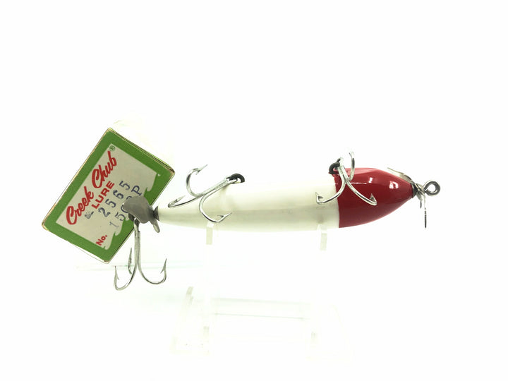 Creek Chub 1500P Injured Minnow, RW Red White Color w/Box