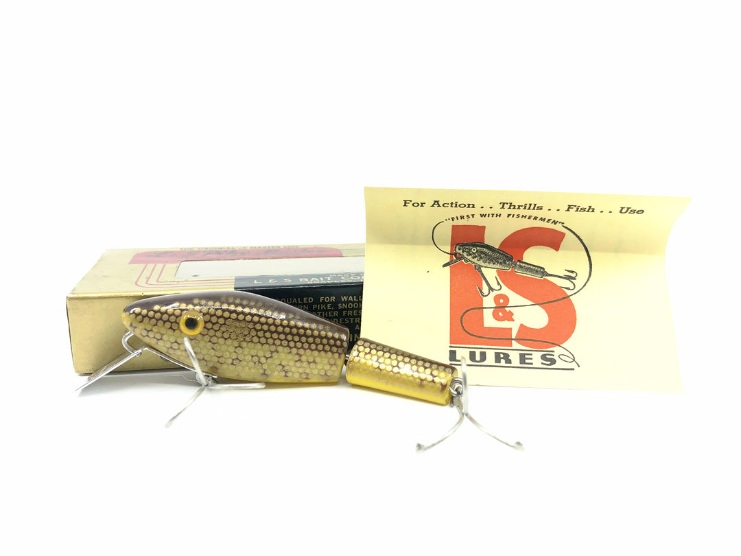 L & S Pike Master 35, #23 Yellow Belly/Brown Back & Speckles Color w/Box