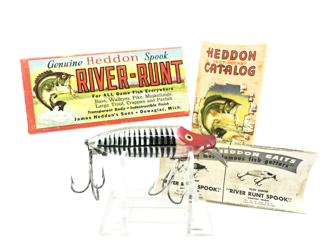 Heddon River Runt Spook Floater 9400-XRS Silver Shore Color with Box