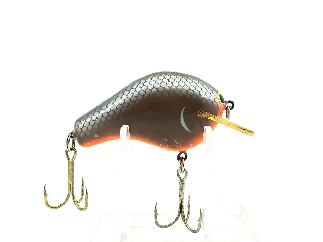 Bagley Balsa BB2, 0BR Black on Brown Color Vintage Bait