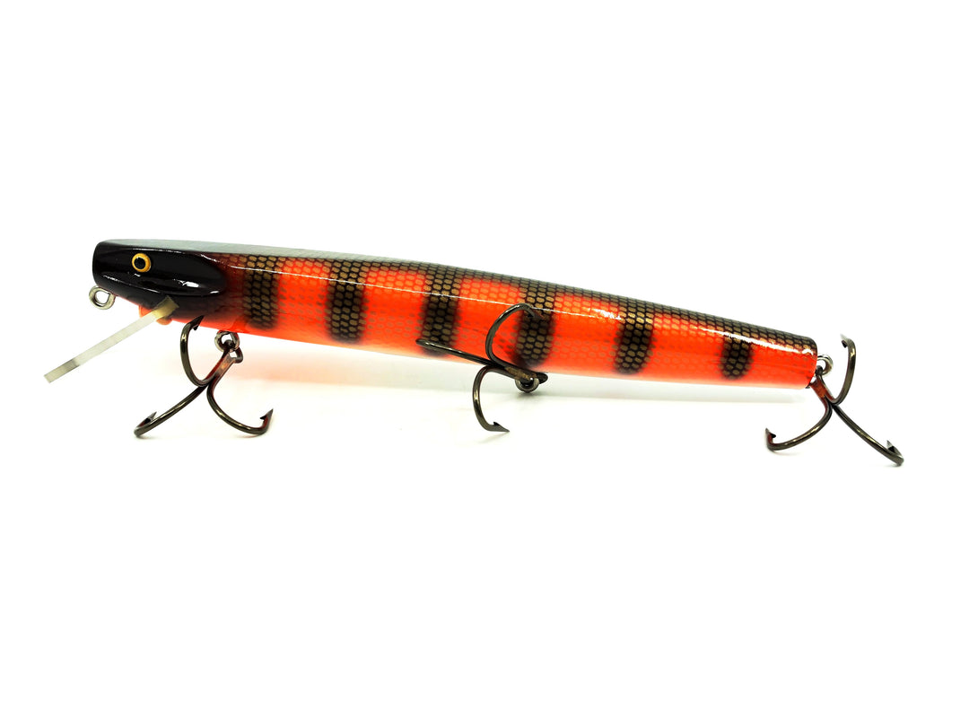 Wiley 9" Musky King Straight Lure, Orange Perch Color