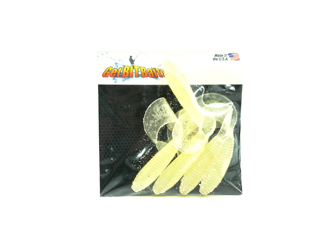 Get Bit Baits X Viper Hyper Tail 4", Glow Color - 5 Pack