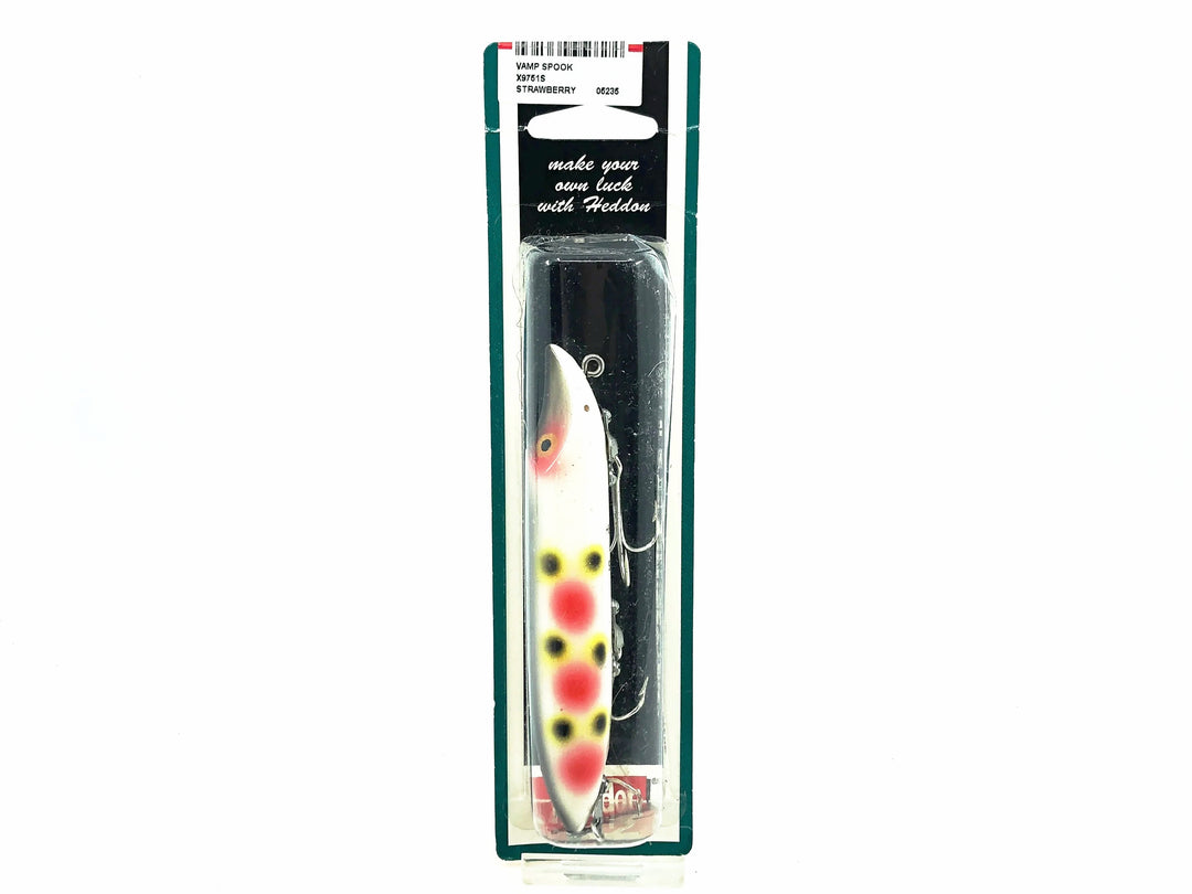 Heddon No-Lip Vamp Spook S-Strawberry Color on Card