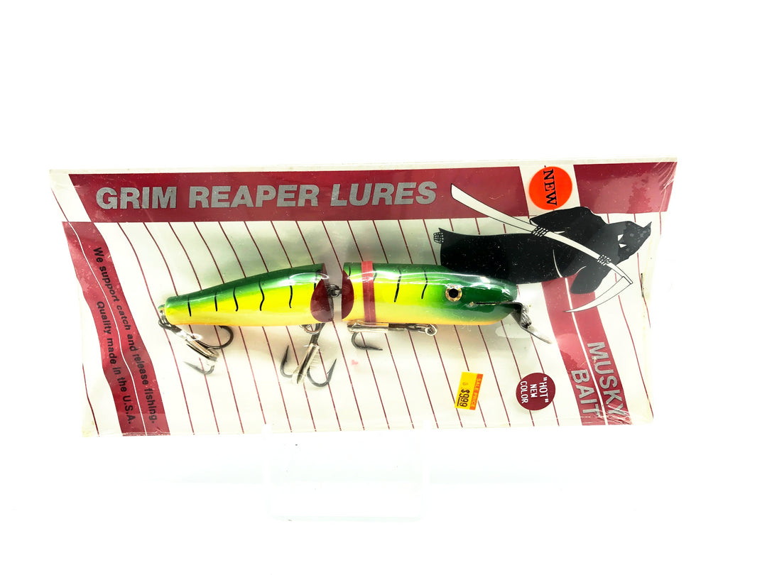 Grim Reaper Musky Giant Pikie Model 2000-J, Firetiger Color on Card