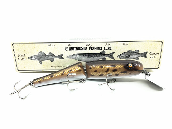 Jointed Chautauqua 8" Minnow, Spotted Hogsucker Color