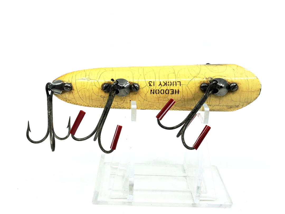 Wooden Heddon Lucky 13, L Perch Color