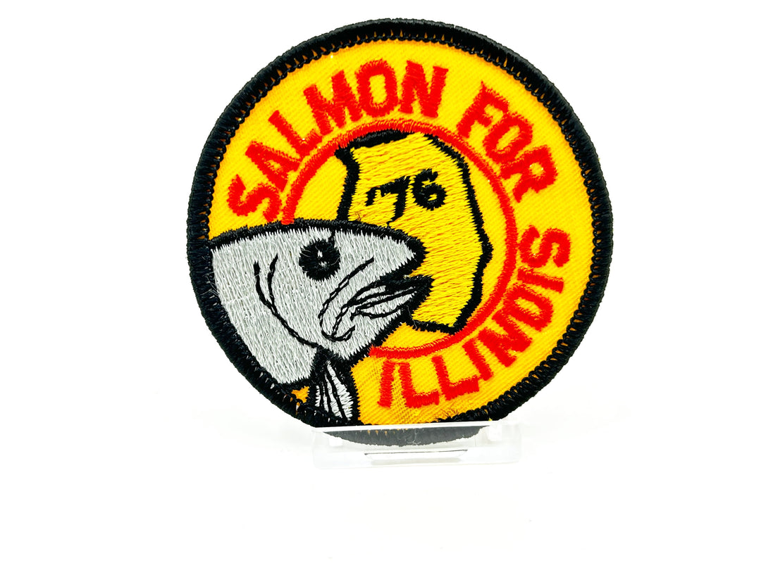 1976 Salmon for Illinois Vintage Fishing Patch