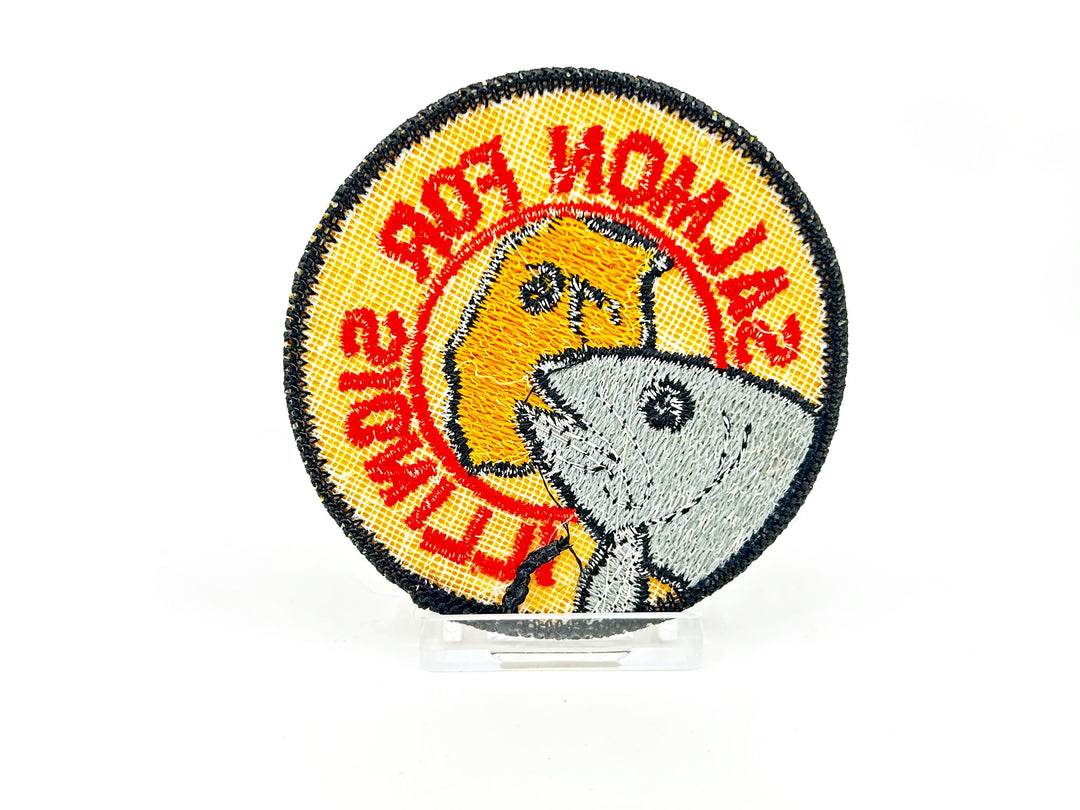 1976 Salmon for Illinois Vintage Fishing Patch