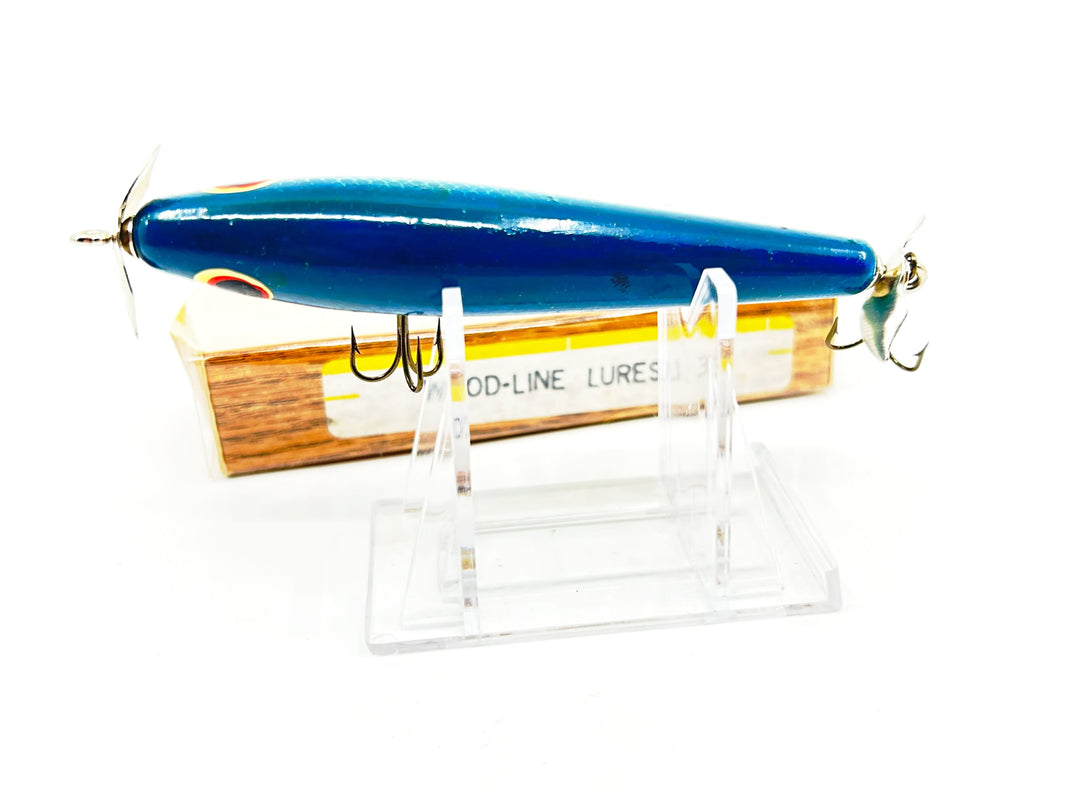 Wood-Line Lures Torpedo Bait, Blue Back White Belly Color, Wisconsin Bait-4" Model