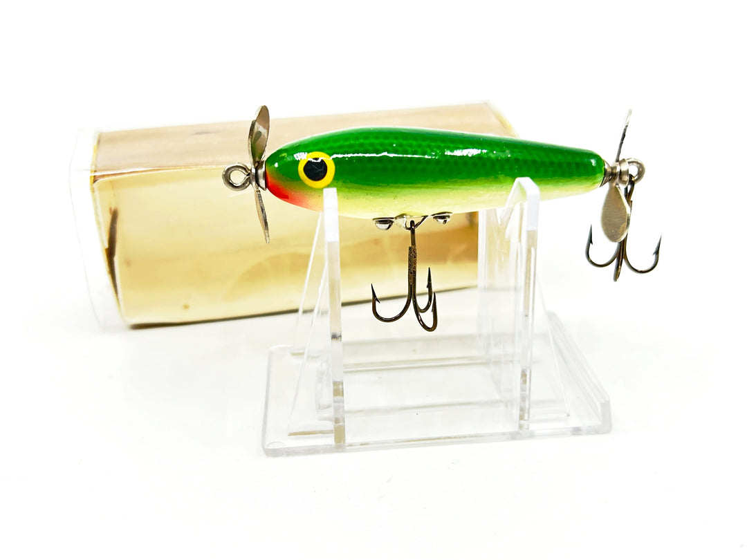 Wood-Line Lures Torpedo Bait, Green Scale Color, Wisconsin Bait