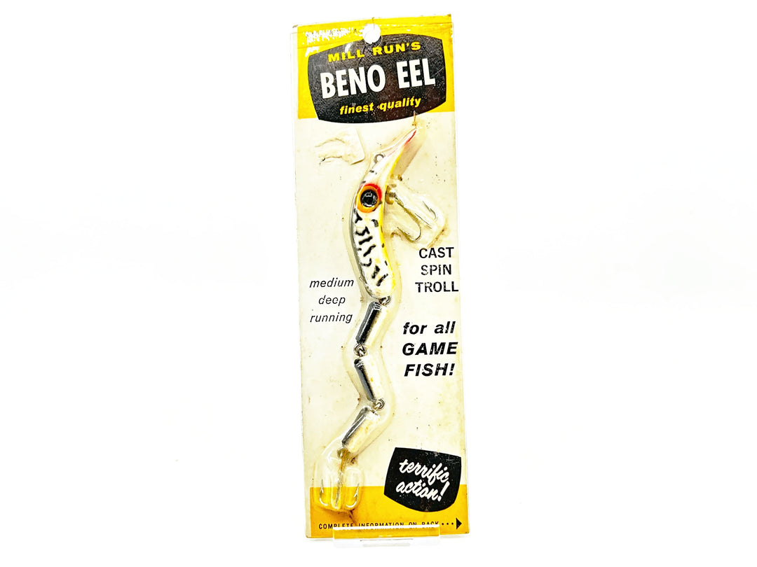 Mill Run's Beno Lure Eel Coachdog Color New on Card