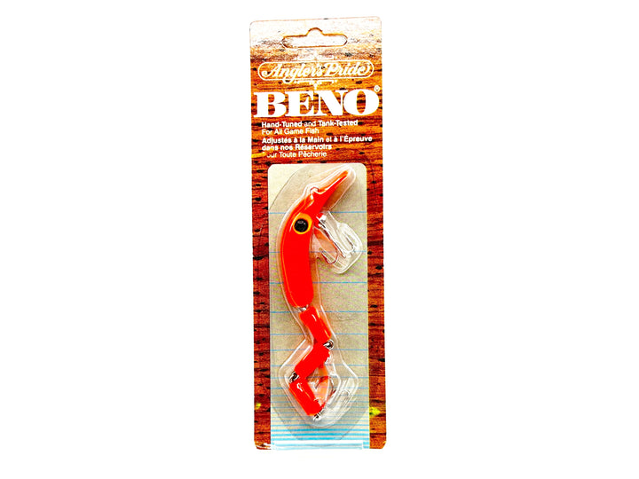 Angler's Pride Beno Lure Eel Orange Color New on Card