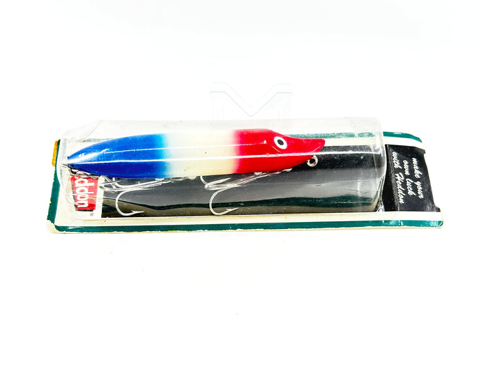 Heddon No-Lip Vamp Spook FRFG-French Flag Color on Card